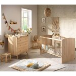 Chambre bébé, lit Évolutif et commode À langer - access marron Chambre bébé, lit Évolutif et commode À langer - access marron