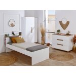 Chambre enfant complte milor blanc / bois