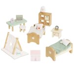 Chambre enfants pour maison de poup�es beige