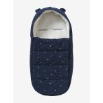 Chanceli�re coque et nacelle en molleton marine imprim� �toiles