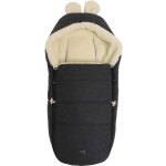 Chanceli�re en laine avec capuche souris gris fonc�, �cru