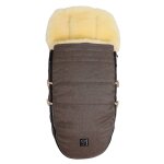Chanceli�re pour poussette en peau d'agneau love the nature brown melange