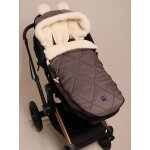 Chanceli�re poussette xl ears wool marron