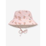 Chapeau anti - uv r�versible enfant rose