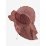 Chapeau coton prot�ge - nuque enfant sterntaler bois de rose