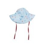 Chapeau enfant en coton protection soleil bleu