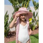 Chapeau enfant en coton protection soleil rose