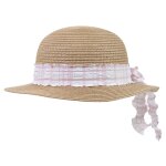 Chapeau foulard d�coratif, ajustable tour de t�te rose