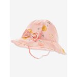 Chapeau imprim bb fille rose ple imprim