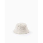 Chapeau avec lin beige clair