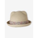 Chapeau paille b�b� fille ruban sable
