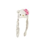Chapeau  pois appliqus hello kitty blanc