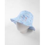 Chapeau rversible  imprims animalier bleu