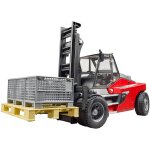 Chariot lvateur linde ht160d avec palette et 3 gitterbox multicolore