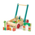 Chariot de marche avec blocs color�s beige