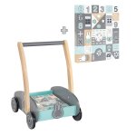 Chariot de marche + blocs de construction miffy� gris - vert menthe / miffy
