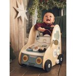 Chariot de marche avec freins en voiture simon en bois fsc multicolore