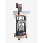 Chariot m�nage avec aspirateur balai gris