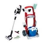 Chariot m�nage avec l'aspirateur unlimited de bosch multicolore