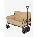 Chariot pliable convertible en banc plage beige