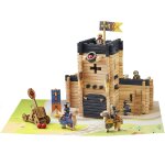 Chteau fort et catapulte 270 pcs beige