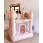 Chateau gonflable pvc avec gonfleur rose