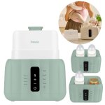 Chauffe - biberon 6en1 thermup duo avec st�rilisation et r�chauffage, sans bpa green mist