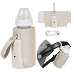 Chauffe - biberon portable thermup go plus 38 - 50 �c avec autonomie jusqu � 8 h, sans bpa beige calm ...