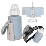 Chauffe - biberon portable thermup go plus 38 - 50 �c avec autonomie jusqu � 8 h, sans bpa blue sky