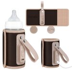 Chauffe - biberon portable thermup go usb avec maintien de la temp�rature jusqu � 24 h, sans bpa brown ...