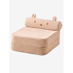 Chauffeuse enfant en sherpa ourson camel