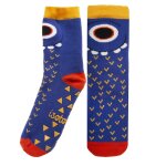 Chaussettes antidrapantes monstre 5 / 8ans bleu