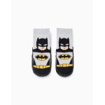 Chaussettes - chaussons batman gris clair Chaussettes - chaussons batman gris clair