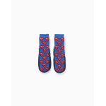 Chaussettes - chaussons avec semelle antid�rapante et superman bleu