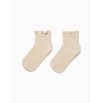 Chaussettes c�tel�es avec lurex et volants or