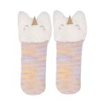 Chaussettes fourres fille licorne multicolor multicolor