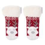 Chaussettes fourres fille nol rouge 1 / 8 ans rouge