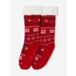 Chaussettes fourr�e no�l rouge