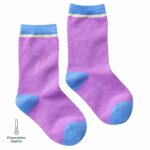 Chaussettes sans couture unies paillettes vert