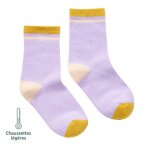 Chaussettes sans couture unies vert