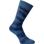 Chaussettes de ski motif / style montagne coton denim sombre