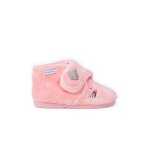Chaussons animaux peluche rose