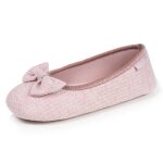 Chaussons ballerines maille nid d'abeille, semelle gomme antid�rapante blush