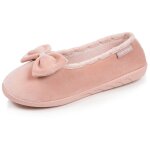 Chaussons ballerines microvelours semelle ergonomique mousse � m�moire forme blush