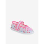 Chaussons ballerines scratchés enfant rose Chaussons ballerines scratchés enfant rose