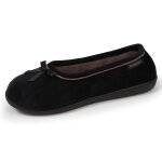 Chaussons ballerines semelle ergonomique confortables, semelle � m�moire de forme noir