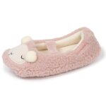 Chaussons ballerines sherpa, semelle antidérapante blush Chaussons ballerines sherpa, semelle antidérapante blush