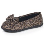 Chaussons ballerines souples, ultra confortables et l�gers, confort technologie everywear l�opard