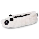 Chaussons ballerines ultra confortables et lgres, semelle fine anti - drapante ivoire