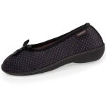 Chaussons ballerines ultra doux, ultra confort talon de 3, 8 cm pois